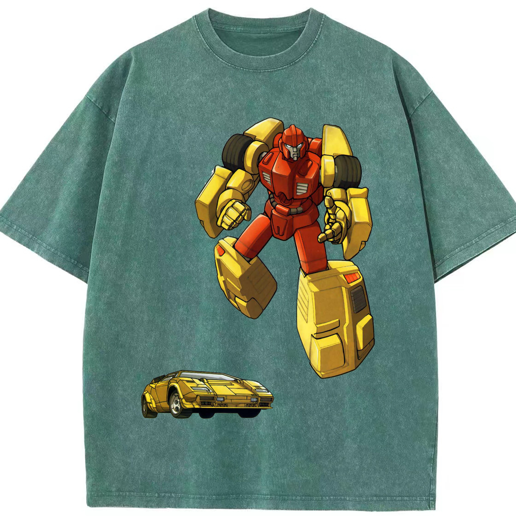 （画像用）  綿100% ヴィンテージ風 半袖Tシャツ（フロントプリント）